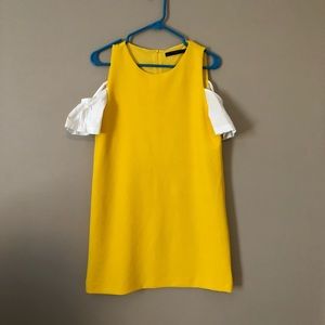 Zara cold shoulder dress